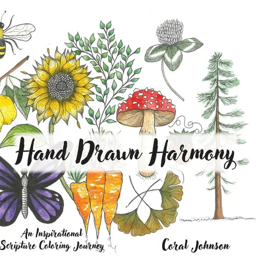 Hand Drawn Harmony - An Inspirational Scripture Coloring Journey - Paperback