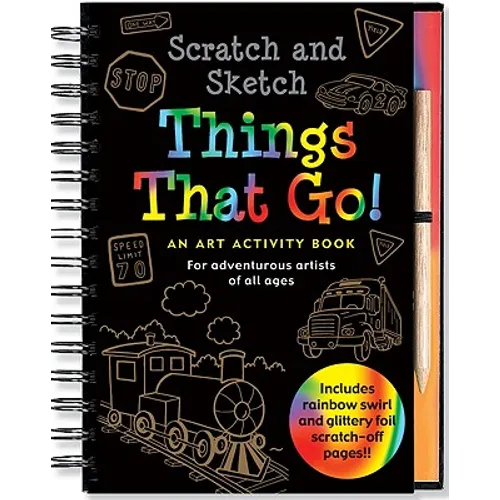 Scratch & Sketch Things That Go (Trace-Along) - Spiral