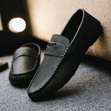 New Casual Summer Breathable Slip On Soft Soled Mens Shoes