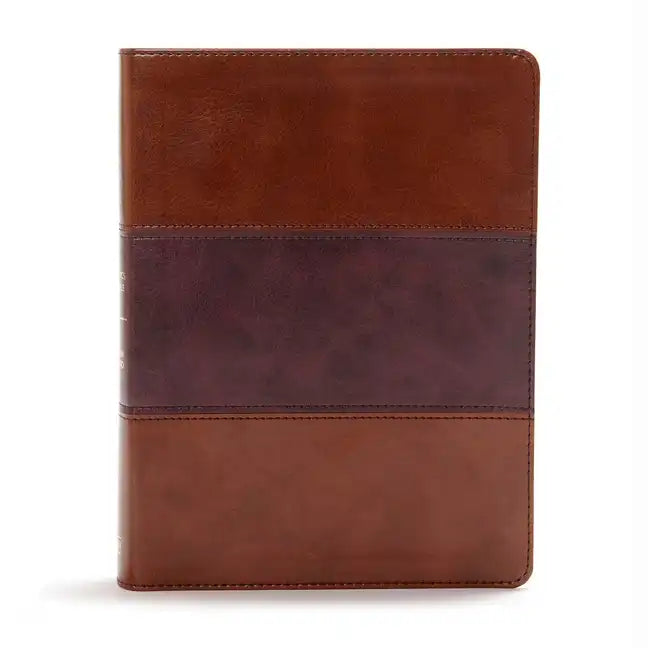 CSB Apologetics Study Bible, Mahogany Leathertouch: Black Letter, Defend Your Faith, Study Notes and Commentary, Ribbon Marker, Sewn Binding, Easy-To- - Imitation Leather