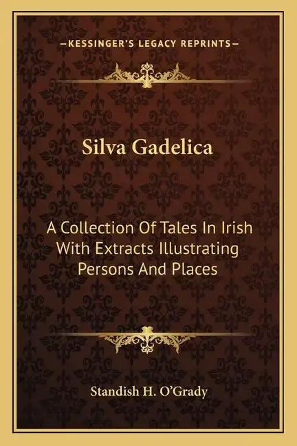Silva Gadelica: A Collection of Tales in Irish with Extracts Illustrating Persons and Places - Paperback