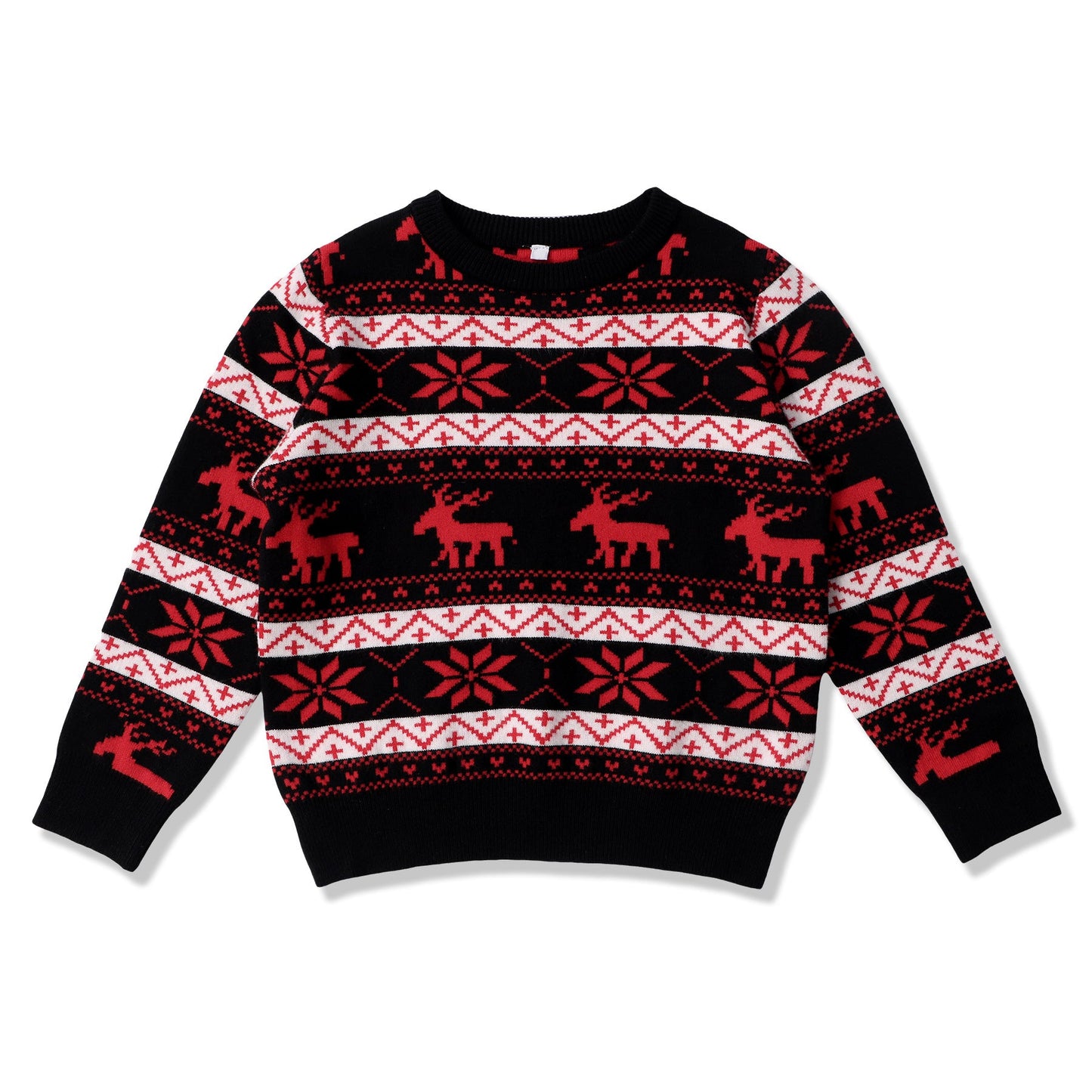 Women's Christmas Round Neck Loose Long Sleeves Sweater