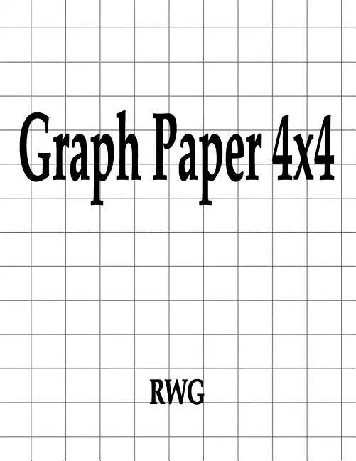 Graph Paper 4x4: 200 Pages 8.5" X 11" - Paperback