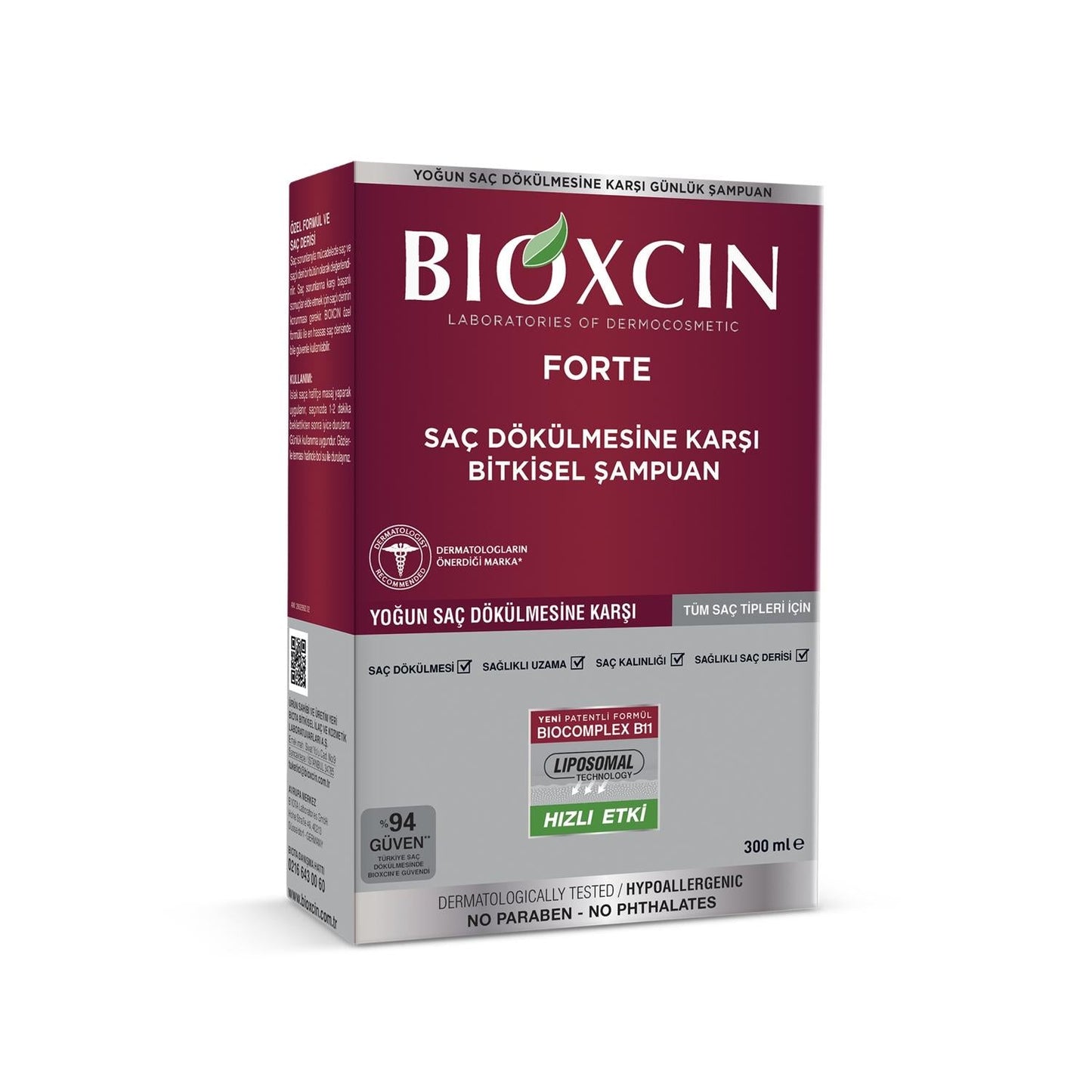 Bioxcin Forte Shampoo 300 ml - Hair Care for Individuals Seeking Bioxcin Forte Brand