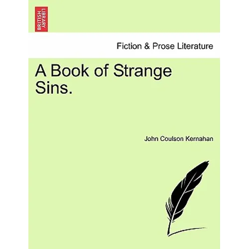 A Book of Strange Sins. - Paperback
