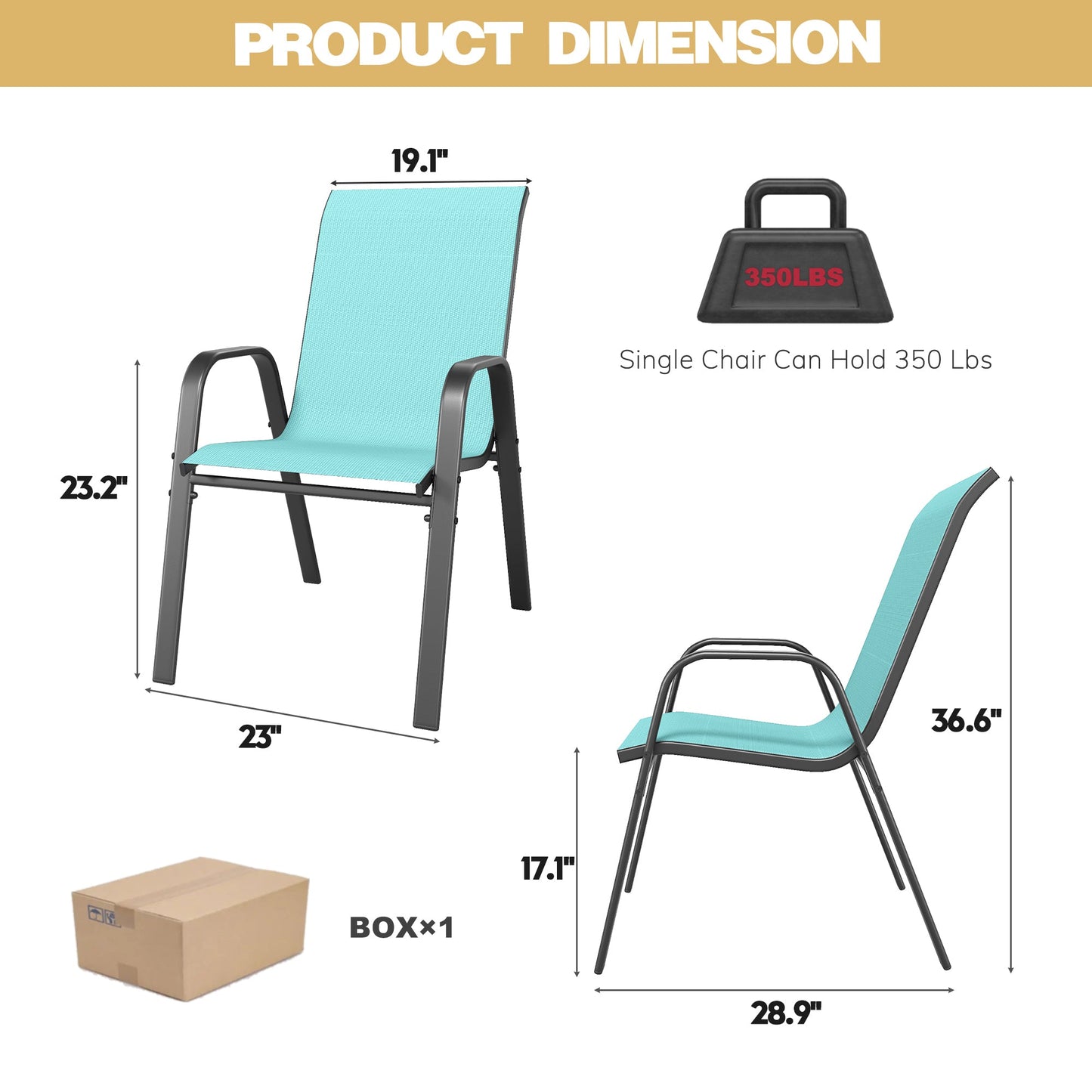 7 Piece Outdoor Dining Set Seats 6 Steel Wood Grain