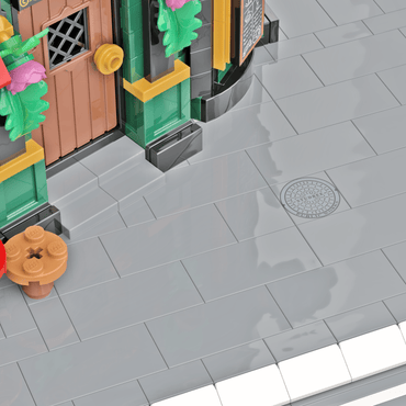 Manhole Cover (Dark Bluish Gray) - Road - SideWalk - 2x2 Tile - Custom Made Using LEGO® Parts