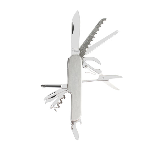 13-in-1 Multi Tool, 15-in-1 Pocket Knife, and Flashlight