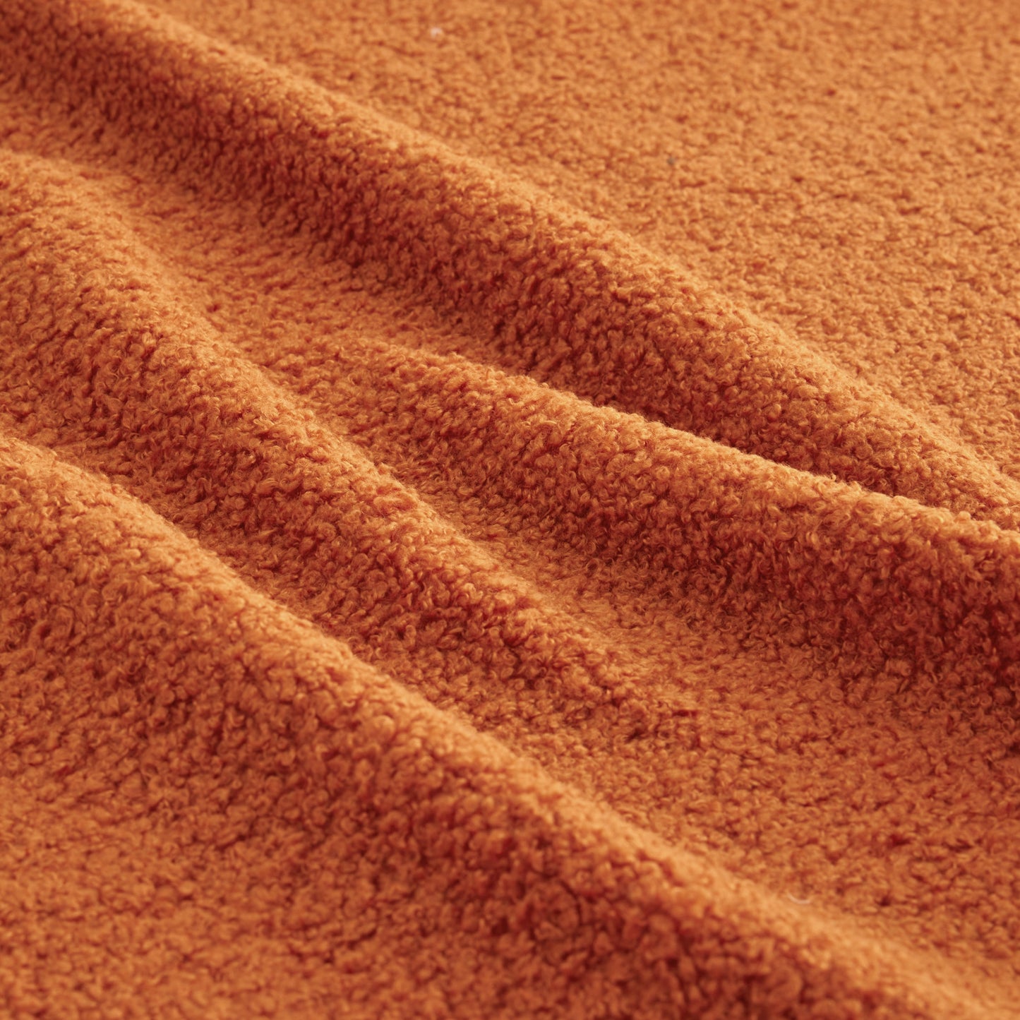 Ottoman Teddy Fabric - Orange