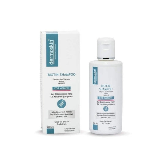 Dermoskin Biotin Shampoo for Women - Gentle, Residue-Free Hair Cleanser & Revitalizer