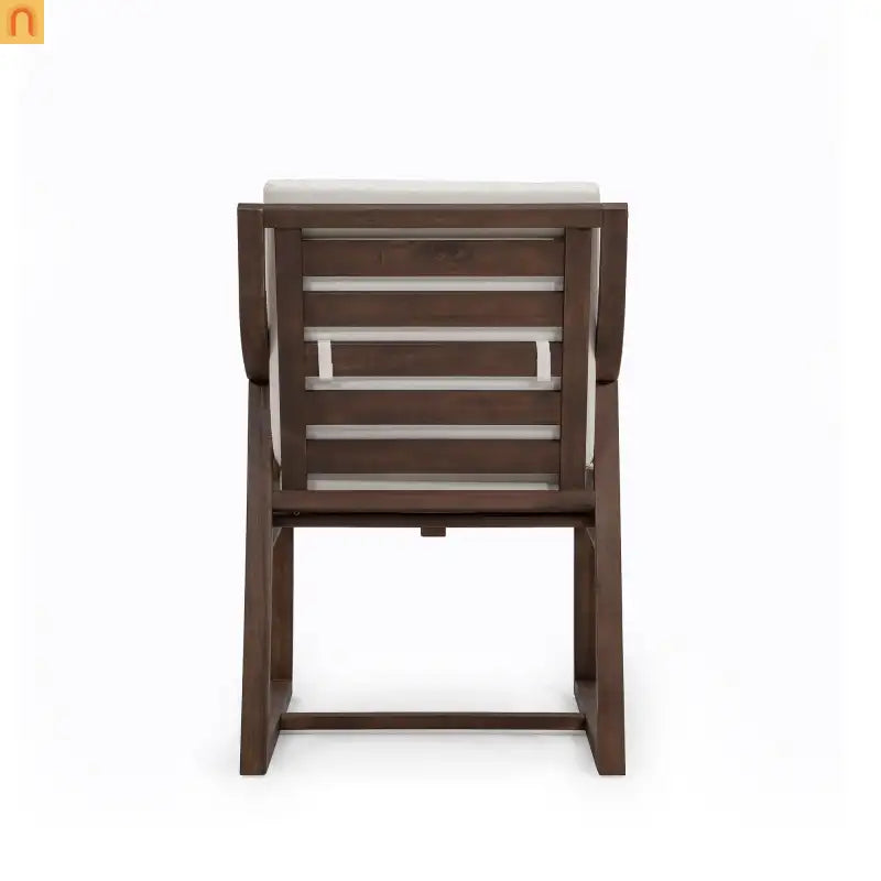 Outdoor Dining Chair Acacia Wood Mocha Set of 2