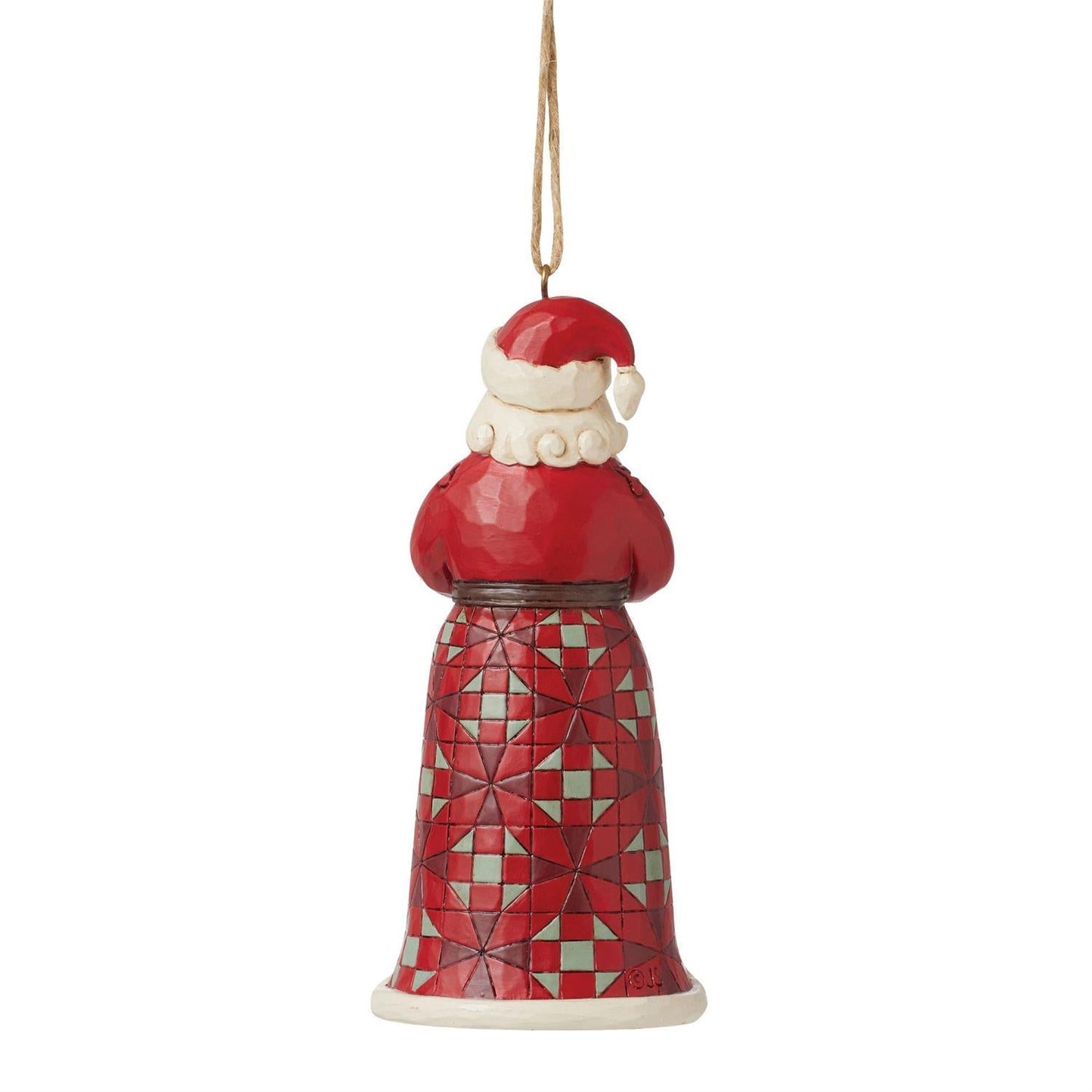 Santa Trims the Tree Ornament
