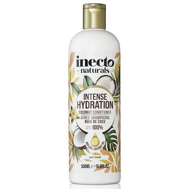 Inecto Coconut Hair Care Cream 500ml - Organic Coconut Oil for Dry, Damaged Hair