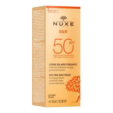 Nuxe Sunscreen Face Cream SPF 50 - Natural Ingredients, Anti-Aging, Non-Comedogenic