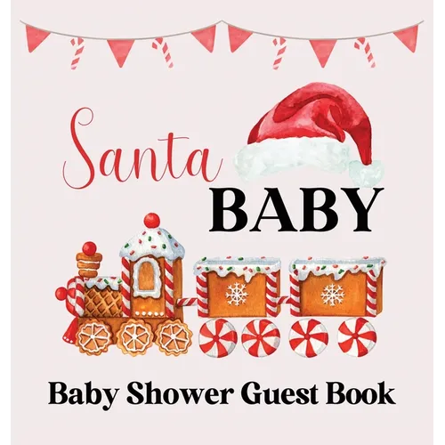 Christmas Baby Shower Guest Book (hardback) - Hardcover