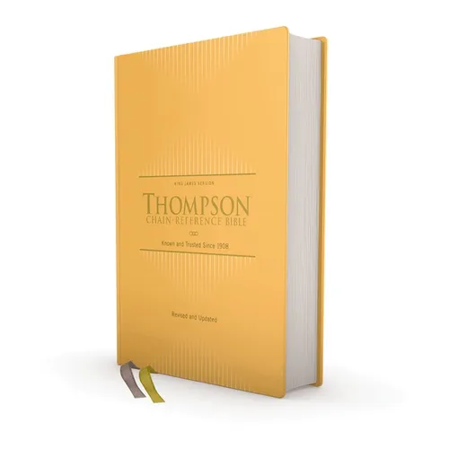 Kjv, Thompson Chain-Reference Bible, Hardcover, Yellow Gold, Red Letter, Comfort Print - Hardcover