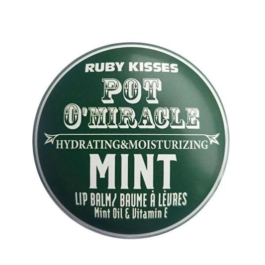 Ruby Kisses Lip Revitalizer Mint - Natural Moisturizing Lip Care with Peppermint Oil