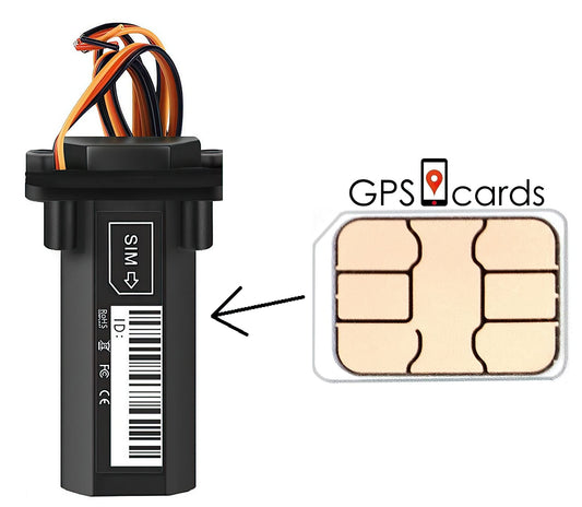Sim card for GPS-408 Large Battery Tracker with vibration & Movement Alarm