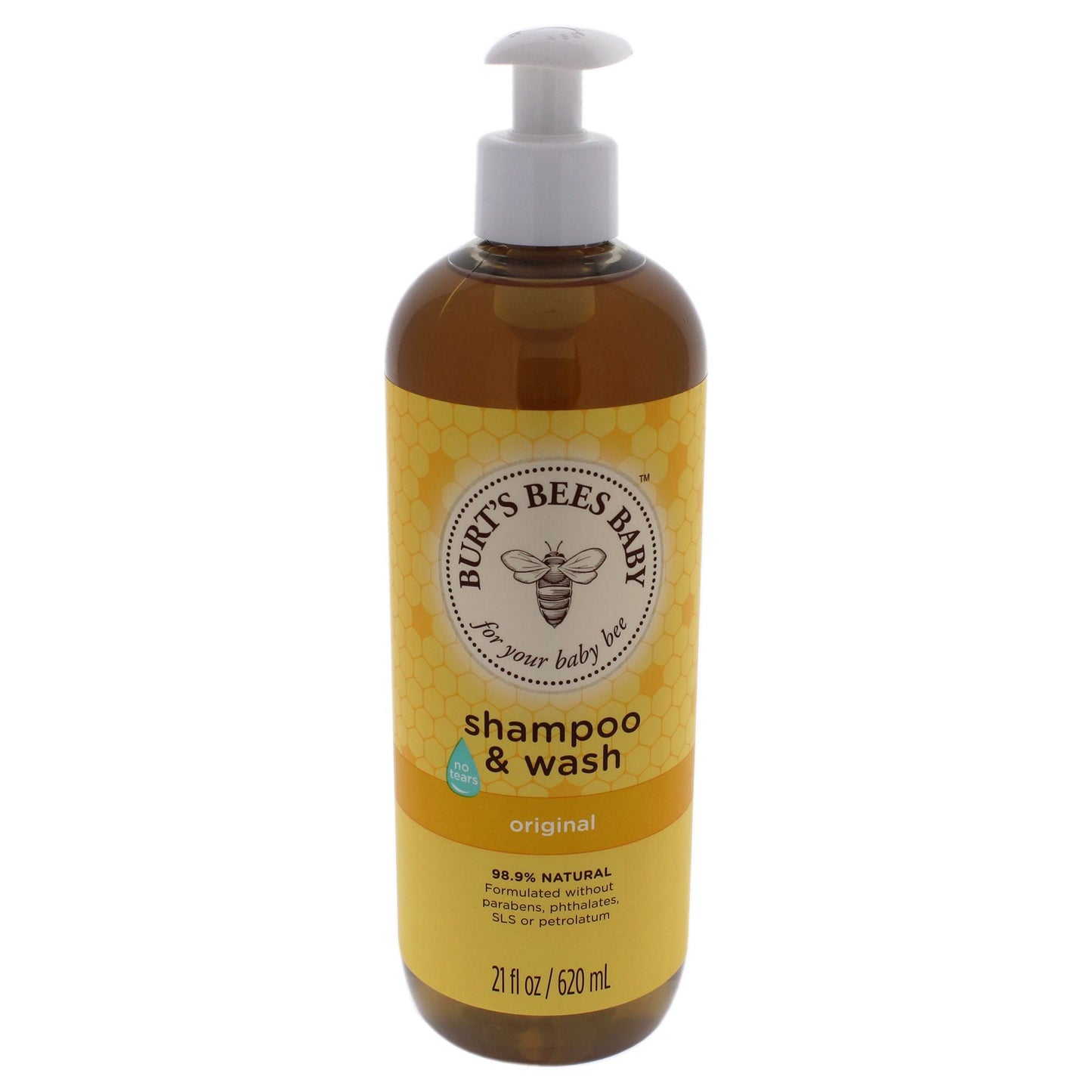 Baby Bee Shampoo and Wash Original by Burts Bees for Kids - 21 oz Shampoo and Body Wash