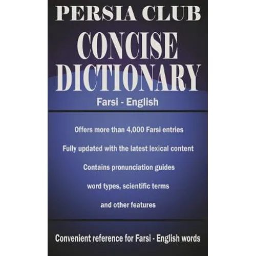 Persia Club Concise Dictionary Farsi - English - Paperback