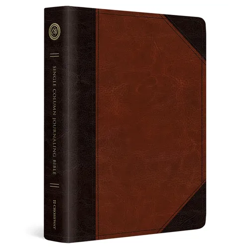 ESV Single Column Journaling Bible (Trutone, Brown/Cordovan, Portfolio Design) - Imitation Leather