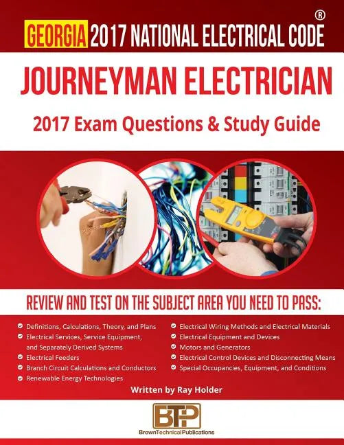 Georgia 2017 Journeyman Electrician Study Guide - Paperback