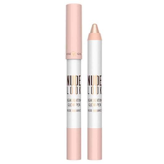 Golden Rose Highlighting Glow Pen Nude Radiance - Portable Makeup Highlighter for Radiant Glow