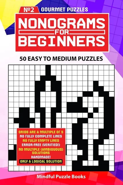 Nonograms for Beginners 2: 50 Easy to Medium Puzzles - Paperback