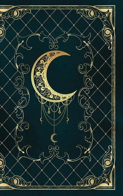 Magic moon grimoire: Lined Notebook - 120 pages - Vintage Book - Hardcover