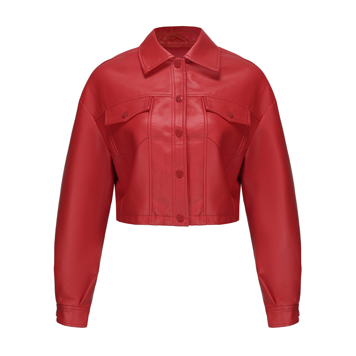 Women's Long-sleeved Single-breasted Short Jacket European And American