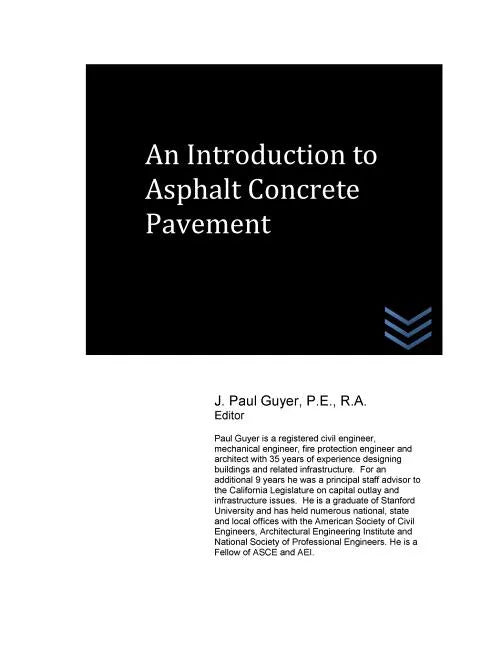 An Introduction to Asphalt Concrete Pavement - Paperback