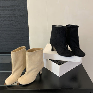 Commuter-style Versatile Solid-color Booties
