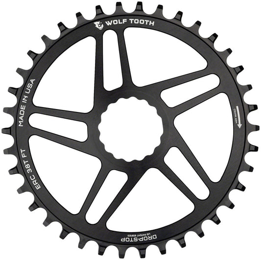 Wolf Tooth Direct Mount Chainring - 40t RaceFace CINCH Direct Mount Drop-Stop B 10/11/12-Speed Eagle Flattop Compatible BLK