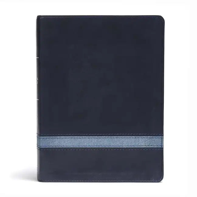 CSB Apologetics Study Bible, Navy Leathertouch: Black Letter, Defend Your Faith, Study Notes and Commentary, Ribbon Marker, Sewn Binding, Easy-To-Read - Imitation Leather