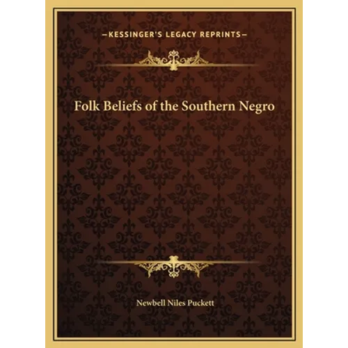 Folk Beliefs of the Southern Negro - Hardcover