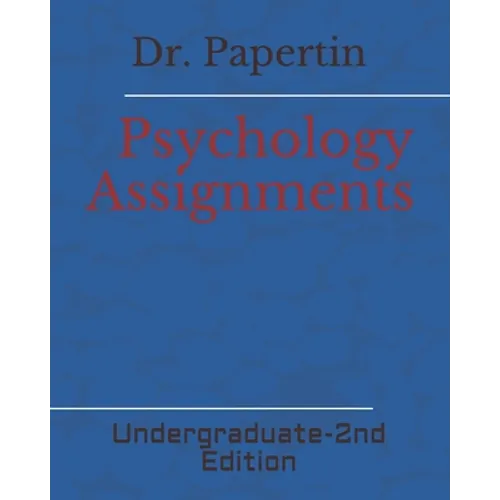 Psychology Assignments: Undergraduate - Paperback