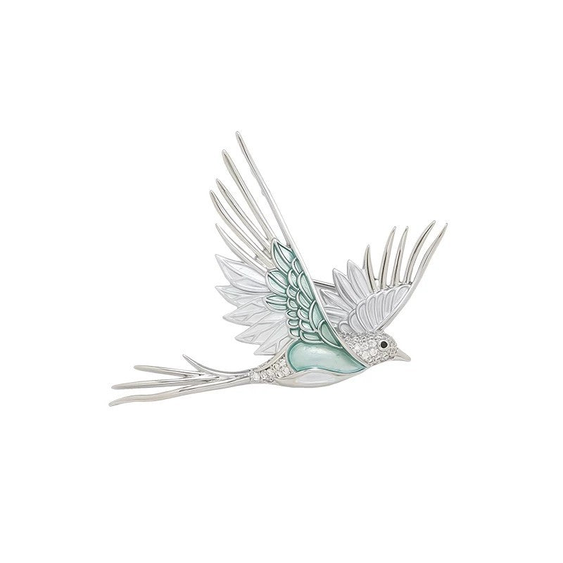 New Luxurious And Elegant Bluebird Brooch
