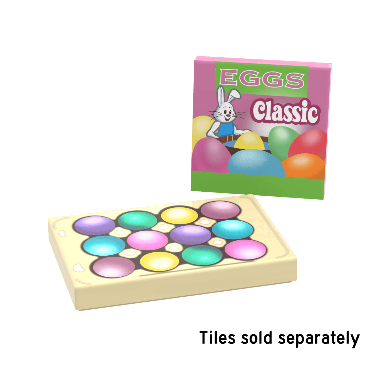 Easter Egg Dye Kit- Custom Printed - Made Using LEGO® Parts