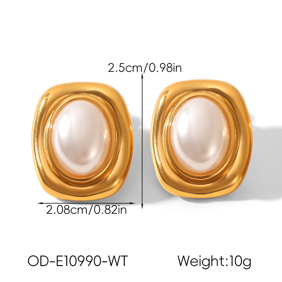 Vintage Personalized Non-fading Titanium Steel Earrings For Women
