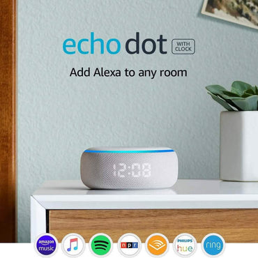 Echo Dot (3rd Gen) - Smart speaker with clock and Alexa (Refurbished)