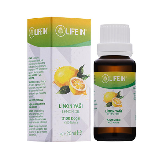 Life In Limon - Cold-Pressed Natural Lemon Oil for Skincare, 100% Pure Vitamin C Rich for Acne Prevention and Brightening - 0.68 fl oz