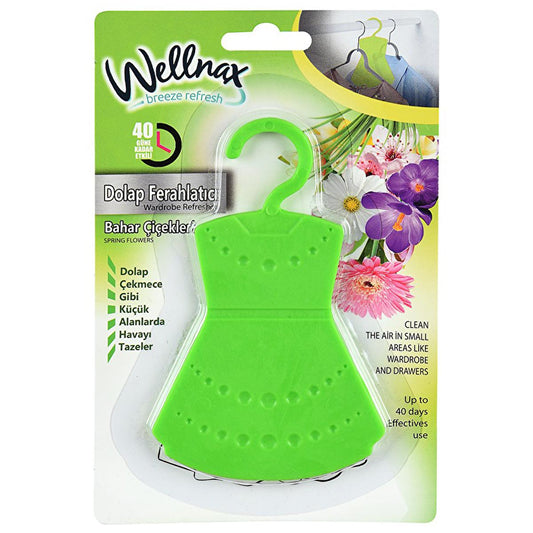 Wellnax Clothing Scent Sachet - Freshens Closets & Drawers with Elegant Dress Design, 20g
