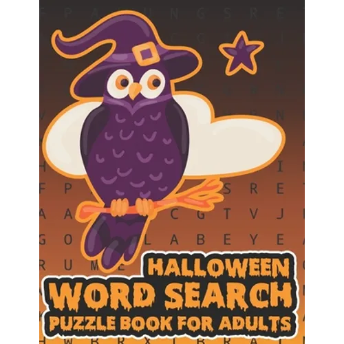 Halloween Word Search Puzzle Book For Adults: Large Print Spooky Word Search Book For Adults - Paperback