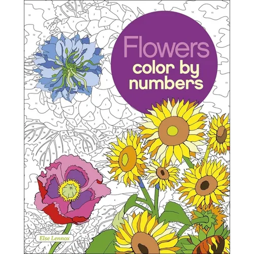 Flowers Color by Numbers - Paperback