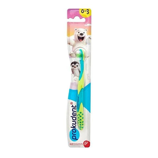 Prokudent Children's Toothbrush for Infants and Toddlers - Gentle Soft Bristles, Easy Grip Handle, Oral Hygiene for Kids Aged 0-3 Years