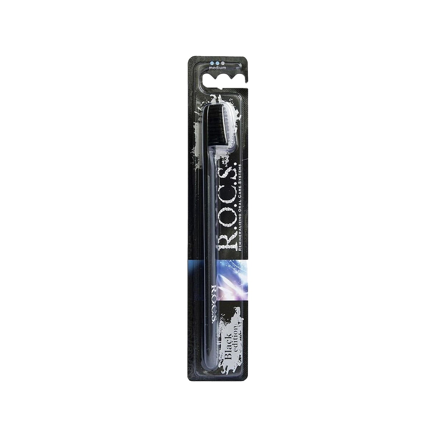 Rocs Black Edition Toothbrush - Premium Oral Hygiene for Effective Dental Care