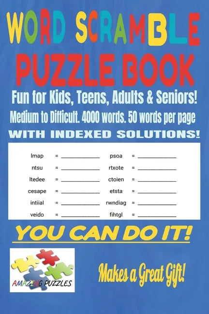 Word Scramble Puzzle Book - Paperback