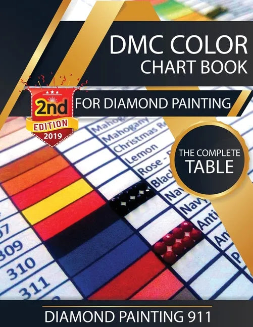 DMC Color Chart Book for Diamond Painting: The Complete Table: 2019 DMC Color Card - Paperback
