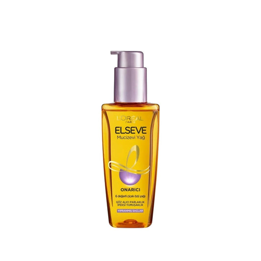 Loreal Paris Elseve Miracle Repairing Care Oil 100ml - Nourishing Hair Care Oil for Dry or Damaged Hair