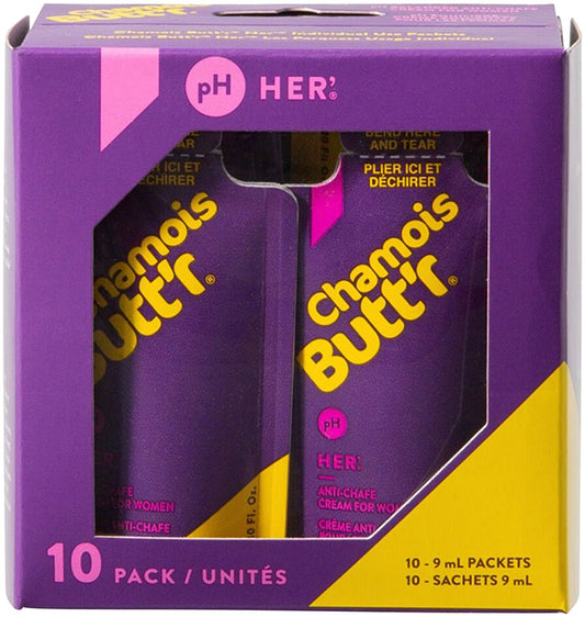 Chamois Butt'r Her': 0.3oz Packet Box of 10